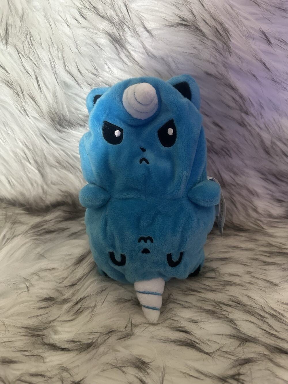 TeeTurtle | The Original Reversible Kittencorn Plushie | Patented Design Blue